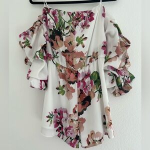 Floral Off-Shoulder Romper